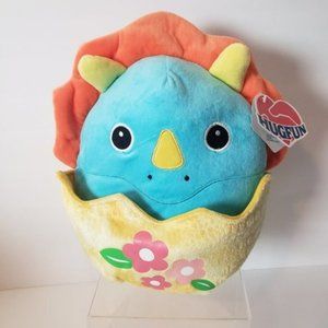 Hugfun Baby Triceratops In Egg Shell 14" Stuffed Animal NWT